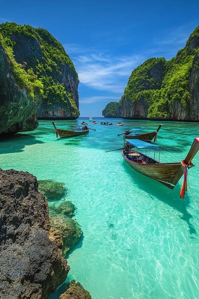 Paisaje tropical de Tailandia